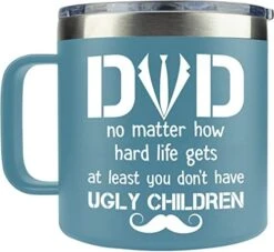 Gifts For Dad From Daughter, Son For Fathers Day - Dad Gifts From Daughter, Son - Cool Gifts For Dad, Husband, Men, Grandpa - New Dad Gifts - Men Gifts - Dad Birthday Gift - Funny Dad Mug 14 Oz, Navy -KitchenAid Shop 410XKLE4DiL. AC