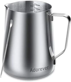 Milk Frothing Pitcher, 12oz 20oz 32oz 50oz 66oz Steaming Pitcher Stainless Steel Coffee Bar Espresso Machine Accessories, Cappuccino Barista Tools Milk Jug Steamer Frother Cup With Latte Art Pen -KitchenAid Shop 410gtL DDjL. AC