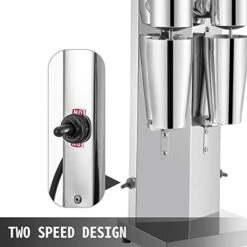 Milkshake Maker Double Head Stainless Steel Electric Milkshake Maker 180W Milkshake Machine Classic Milkshake Maker With 800ml Cup, Silver Milkshake Maker Machine, 2 Speed Adjustable -KitchenAid Shop 410hXoElbKL