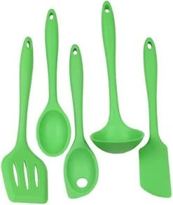 Premium Silicone Kitchen Tool And Utensil Set, 5 Piece, Pastel Blue -KitchenAid Shop 410kW2ShVOL. AC