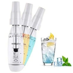 Soda Maker Water Dispenser, Home DIY Bubble Fruit Juice Carbonated Healthy Drinks Machine, 1L Portable Seltzer Bottle, No CO2 Charger