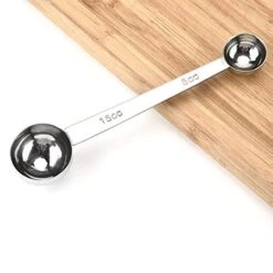 BESTONZON 1pc Stainless Steel Double Head Measuring Spoon/Teaspoon,Suitable For Coffee/Tea(15CC/5CC) -KitchenAid Shop 411IRRN1EUL