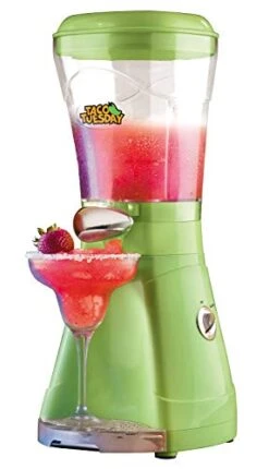 Taco Tuesday 64-Oz Frozen Margarita & Slush Blender With Easy-Flow Spout For Margaritas, Daiquiris, Slushies & Frozen Blended Drinks, Green