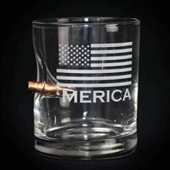 BenShot 'Merica 11oz Rocks Glass With Real .308 Bullet | Made In The USA -KitchenAid Shop 411NFeV4FqL
