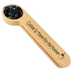 Funny Coffee Scoop, Gift For Coffee Lover, Women, Her, Coffee Connoisseur, Coffee Bag Clip, Personalized Coffee Spoon, Coffee Decor, Wooden Coffee Scoop, Measure Spoon, Coffee Gift, Forever