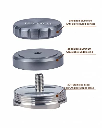 MIGOOZI 58.3mm Espresso Coffee Distributor, Adjustable Height Stainless Steel Coffee Leveler Distributor Tool Accessories Fits For 58mm Espresso Portafilter 6 MIGOOZI 58.3mm Espresso Coffee Distributor, Adjustable Height Stainless Steel Coffee Leveler Distributor Tool Accessories Fits For 58mm Espresso Portafilter - Image 4