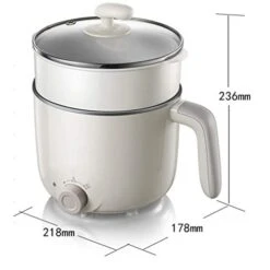 CAZARU FXJ Dormitory Student Small Pot, Multifunctional Household Hot Pot, Noodle Cooking Electric Pot, Integrated Small Electric Pot For Dormitory -KitchenAid Shop 411kcFvO7CL