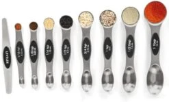 Magnetic Measuring Spoons Set Stainless Steel With Leveler,Multicolors Measuring Cups And Spoon Set Kitchen Gadgets Apartment Essentials Fits In Spice Jars,Stackable Metal Tablespoon Spoon For Baking -KitchenAid Shop 411qju LFfL. AC