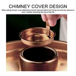 Natudeco Chinese Style 410 Stainless Steel Charcoal Small Hotpot Dry Ice Hot Pots Bakers Casseroles Old Beijing Single Person Small Hotpot Rose Gold -KitchenAid Shop 411rNp6BZrL