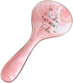 Mother's Day Gifts For Mom - Kitchen Accessories For Women - Ceramic Pink Marble Spoon Rest - Utensil Holder For Cooking And Coffee -KitchenAid Shop 411sy8YBoL. AC