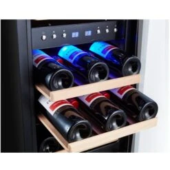 GENERIC Wine Refrigerator Freestanding 30 Bottles Glass Door15'' Wine Cooler Under Counter Digital Memory Temperature Control -KitchenAid Shop 411tPa1XAJL