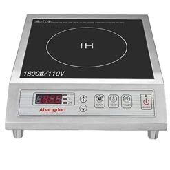 1800W/120V Commercial Range Countertop Burners Commercial Induction Cooktop Hot Plate Portable Electric Stove For Cooking Abangdun