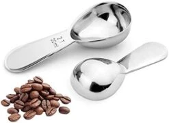 2 Tablespoon Measuring Spoon, Coffee Scoop Stainless Steel With Accurate Measurement Short Handle Metal Spoons 2Pcs Set For Tea Sugar Flour (1 Tbsp & 2 Tbsp) -KitchenAid Shop 411uAKJfbL. AC
