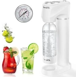Parkling Water Machine, Cordless Soda Maker With Pressure Gauge, Quick & Customize Carbonation For Any Drink, With BPA Free PET Bottle, Compatible 60L CO2 Exchange Cylinder (NOT Included) -KitchenAid Shop 411xZ7hEKwL. AC