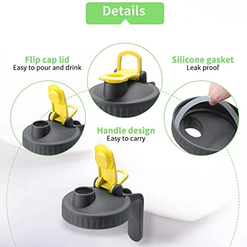 Coffee Strainer Stainless Steel Mesh Filter- 2 Quart (64 Oz)- 2pcs Wide Mouth Flip Cap Lid With Handle For Ball Mason Jar, Suitable For Cold Brew, Lemonade, Iced Tea And Iced Coffee 4 Coffee Strainer Stainless Steel Mesh Filter- 2 Quart (64 Oz)- 2pcs Wide Mouth Flip Cap Lid With Handle For Ball Mason Jar, Suitable For Cold Brew, Lemonade, Iced Tea And Iced Coffee - Image 2