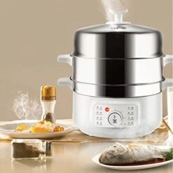 Electric Steamer Multifunctional Household Automatic Power-Off Electric Steamer Food Warmer Electric Steamer -KitchenAid Shop 4120yubzG3L