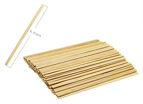 Mini Skater 5.4 Inch Bamboo Coffee Stirrers Eco Friendly Biodegradable Stir Sticks For Tea Hot Cold Beverages (100) 5 Mini Skater 5.4 Inch Bamboo Coffee Stirrers Eco Friendly Biodegradable Stir Sticks For Tea Hot Cold Beverages (100) - Image 3