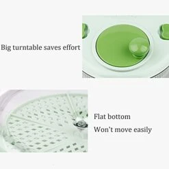 HEIMP Dryer Manual Large Salad Spinner, 4L Spinner Vegetable Lettuce Washer Dryer With Large Bowl And Plastic Colander, Fruit Wash & Salad Making Kitchen Slicer -KitchenAid Shop 4126SXUTrHL