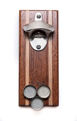 Strong Magnetic Zinc Alloy Wall Mounted Wine Opener & Cap Catcher Can Opener, Rust Resistance Bottle Opener Manual, Bar Accessories, Home Bar Opener For Mini Bar -KitchenAid Shop 412DAxzzMTL