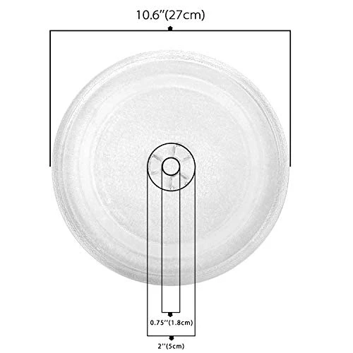 Microwave Glass Plate Replacement 10-1/2 Inch,27cm Microwave Glass Turntable Tray Replaces Compatible With Emerson P23, Hamilton Beach, Sunbeam, Magic Chef Etc 5 Microwave Glass Plate Replacement 10-1/2 Inch,27cm Microwave Glass Turntable Tray Replaces Compatible With Emerson P23, Hamilton Beach, Sunbeam, Magic Chef Etc - Image 3