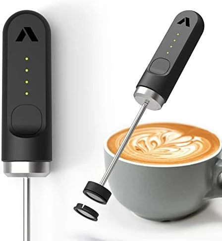 NanoFoamer Lithium Handheld Milk Foamer; Make Premium Microfoamed Milk For Barista-Style Coffee Drinks At Home. New Model With Dozens Of Improvements. USB-C Rechargeable 7 NanoFoamer Lithium Handheld Milk Foamer; Make Premium Microfoamed Milk For Barista-Style Coffee Drinks At Home. New Model With Dozens Of Improvements. USB-C Rechargeable - Image 5