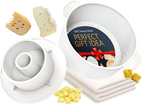 Cheese Mold – Basic Cheese Form For Cheese Making – Paneer Maker – Cheesemaking Supplies – Cheese Container For Feta Making – Cheese Basket Molds For Camembert Ricotta Brie 8 Cheese Mold – Basic Cheese Form For Cheese Making – Paneer Maker – Cheesemaking Supplies – Cheese Container For Feta Making – Cheese Basket Molds For Camembert Ricotta Brie - Image 6