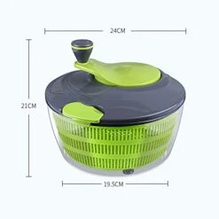 HEIMP Dryer Home Salad Spinner, Manual Salad Mixer, Vegetable Fruit And Lettuce Spinner Drain Quickly Ease For Tastier Salads And Faster Food Prep Kitchen Slicer -KitchenAid Shop 412KgaExtNL