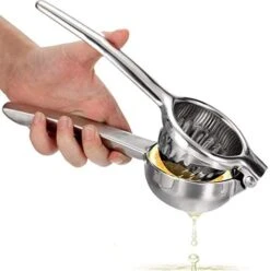 Heavy Duty Stainless Steel 304 Lemon Squeezer Premium Quality Hand Press Juicer Manual Citrus For Juicing Lemon & Limes, Vegetables, 2.3Inch Middle 13 Heavy Duty Stainless Steel 304 Lemon Squeezer Premium Quality Hand Press Juicer Manual Citrus For Juicing Lemon & Limes, Vegetables, 2.3Inch Middle -KitchenAid Shop 412PigCsWtL. AC