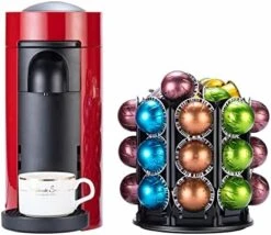 For Nespresso Pods Holder With Central Additional Pods Storage (Carousel-60+ Pods) -KitchenAid Shop 412RuBRmSOL. AC