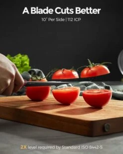 Ipurehome Knife Set Kitchen Knife Set, Professional 5 Pcs High Carbon German Stainless Steel Knife Set With Non-slip Wood Handles -KitchenAid Shop 412SmGAm62L