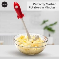 OTOTO Space Masher Potato Masher - Multi-functional Cooking Gifts For Home And Kitchen - Heat Resistant Rocket Masher For Potato, Guacamole, Pumpkin, Hamburgers 8 OTOTO Space Masher Potato Masher - Multi-functional Cooking Gifts For Home And Kitchen - Heat Resistant Rocket Masher For Potato, Guacamole, Pumpkin, Hamburgers -KitchenAid Shop 412Vzelq3fL