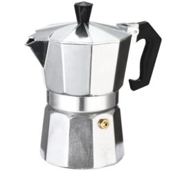 Espresso Coffee Maker - Manual Espresso Coffee Machine - Portable Coffee Brewer, Moka Pot, Coffee Percolator - Stovetop Coffee Maker For Espresso, Coffee Or Cappuccino - Small Camping Coffee Pot