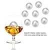 Drink Chiller Stones, Drink Chiller Rocks Ice Spheres Chills Stainless Steel Healthy And Userfriendly With Tong For R Home Pub Club, Party Server(Ball 1.8cm Diameter)