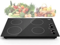 Lectric Cooktop,110V 2100W Electric Stove Top With Knob Control, 10 Power Levels, Kids Lock & Timer, Hot Surface Indicator, Overheat Protection,12 Inch Built-in Radiant Double Induction Cooktop 13 Lectric Cooktop,110V 2100W Electric Stove Top With Knob Control, 10 Power Levels, Kids Lock & Timer, Hot Surface Indicator, Overheat Protection,12 Inch Built-in Radiant Double Induction Cooktop -KitchenAid Shop 412duYNNIdL. AC