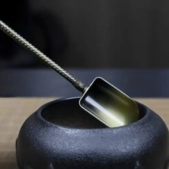 GENERIC 2pcs Vintage Loose Leaf Tea Scoops Coffee Scooper Copper Metal Long Handle Teaspoon And Tablespoon Measuring Spoons (2TBS -1) -KitchenAid Shop 412eaMZIFgL