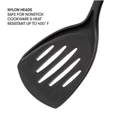 Non-Stick Cookware Safe Set, Best Kitchen Tools Nylon Gadget, 5 Piece, Black -KitchenAid Shop 412f58aC9EL