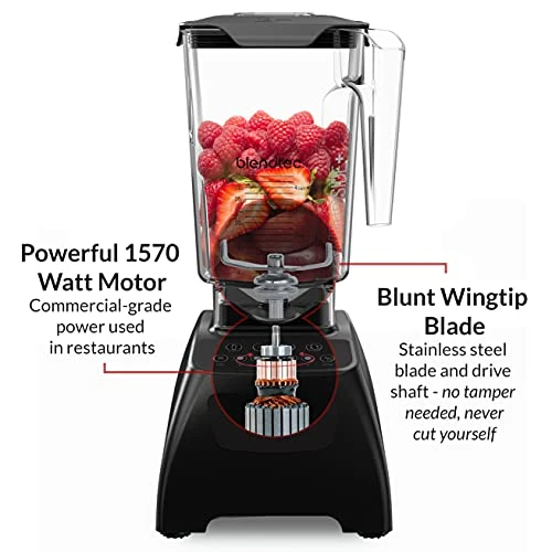 Blendtec Classic 575 Blender Wtih WildSide+ Jar (96 Oz) And Spoonula Spatula Bundle, Professional-Grade Power, Self-Cleaning, 4 Pre-Programmed Cycles, 5-Speeds, White 5 Blendtec Classic 575 Blender Wtih WildSide+ Jar (96 Oz) And Spoonula Spatula Bundle, Professional-Grade Power, Self-Cleaning, 4 Pre-Programmed Cycles, 5-Speeds, White - Image 3
