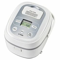 TIGER JBX-B Series Micom 10 Cup Rice Cooker With Tacook Cooking Plate (White)