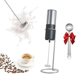 Frother Handheld,Milk Frother,Drink Mixer,Frother For Coffee,Foam Maker,Mini Blender And Frother Handheld For Lattes,Chappccino,Frappe,Matcha (Metal Stand Included) -KitchenAid Shop 4133p5B xEL. AC