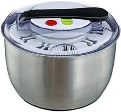 Salad Spinner, Large 5 L, Salad Spinners Best Rated, Lettuce Spinner, Salad Mixer Bowl, Salad Dressing Shaker-Ordinary Style -KitchenAid Shop 4135BQJK9ZL. AC