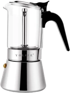 Mini Stovetop Espresso Maker, Small Italian Moka Pot, Cafe Maker For Coffee, Cappuccino And Latte, Stainless Steel, 200 Ml / 7 Oz/ 4 Cups (espresso Cup= 50 Ml) 22 Mini Stovetop Espresso Maker, Small Italian Moka Pot, Cafe Maker For Coffee, Cappuccino And Latte, Stainless Steel, 200 Ml / 7 Oz/ 4 Cups (espresso Cup= 50 Ml) -KitchenAid Shop 4137dQTAxVL. AC 2