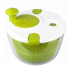 Salad Spinner Large 5.58Qt, Lettuce Spinner With Secure Lid Lock & Rotary Handle, Fruits Spinner Dryer Vegetable Washing Dryer Quick Dry Design BPA Free