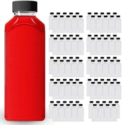 - 140 Pack 16 Oz Plastic Bottles With Caps - Perfect For Your Water, Juice Or Smoothie - 16oz Clear PET Plastic Containers With Lids - Small Disposable Liquids & Juicing Container -KitchenAid Shop 413Dg5RCekL. AC