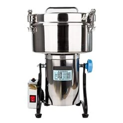 Edicine Flour Powder Crusher Coffee Grinder 4500W 430 Stainless Steel Commercial Powder Crusher High Speed Intelligent (Color : 4500GY-XIN, Size : US_220V)