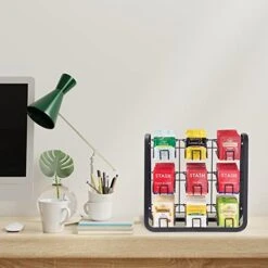 NHZ Tea Bag Holder Stainless Steel 3 Tier, Tea Holder For Tea Bags Organizer Over 180 Tea Bags. Tea Bags Storage Cabinet And Counter, Wall Mount Available. -KitchenAid Shop 413KJmub7PL