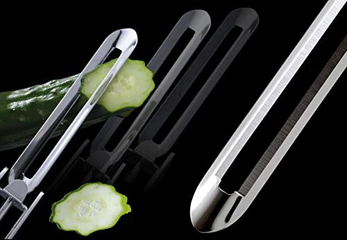 Seki Japan Long Vegetable Peeler, Stainless Steel Blade With Plasctic Safety Cover 5 Seki Japan Long Vegetable Peeler, Stainless Steel Blade With Plasctic Safety Cover - Image 3