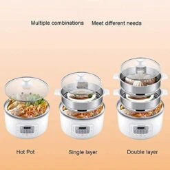 MJWDP Electric Steamer Multifunctional Household Large-capacity -in Thermal Insulation Power-off Steamer Steamer Steamed Buns 12 MJWDP Electric Steamer Multifunctional Household Large-capacity -in Thermal Insulation Power-off Steamer Steamer Steamed Buns -KitchenAid Shop 413WrGR4hOL 1