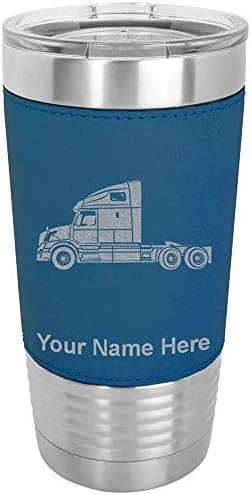 20oz Vacuum Insulated Tumbler Mug, Truck Cab, Personalized Engraving Included (Faux Leather, Black) 11 20oz Vacuum Insulated Tumbler Mug, Truck Cab, Personalized Engraving Included (Faux Leather, Black) - Image 9
