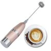 Milk Frother Handheld Battery Operated Electric Foam Maker For Coffee, Latte, Cappuccino, Hot Chocolate, Durable Drink Mixer With Stainless Steel Whisk