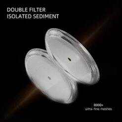 Ceramic French Press Coffee Maker, 22 Ounce French Press Coffee With Walnut Wood Lid, Premium Triple Filters Food Grade Stainless Steel For Good Coffee And Tea, Black -KitchenAid Shop 413bNt5rSiL